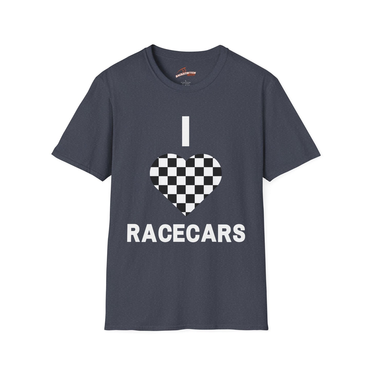 I Love Racecars Unisex Softstyle T-Shirt