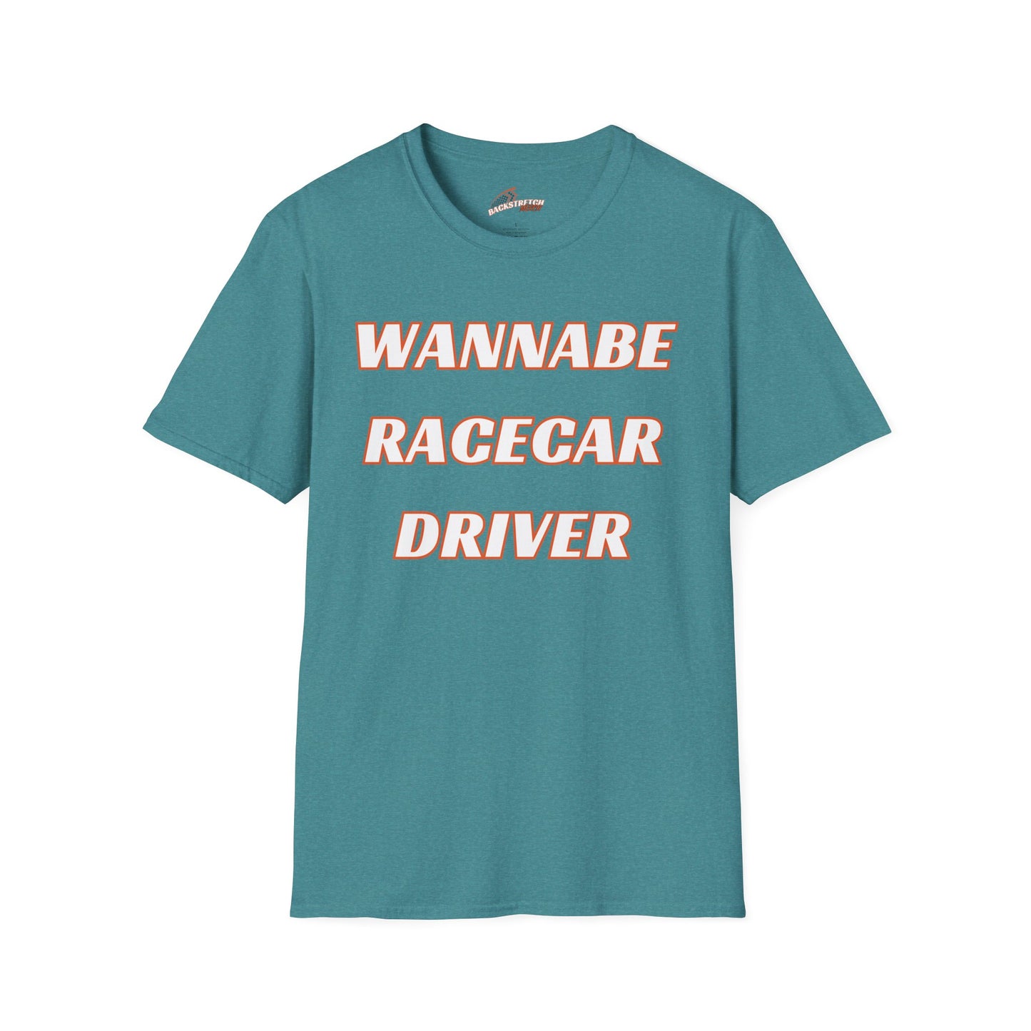 Wannabe Racecar Driver (TEXT) Unisex Softstyle T-Shirt
