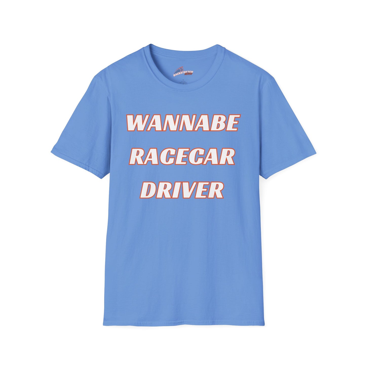 Wannabe Racecar Driver (TEXT) Unisex Softstyle T-Shirt
