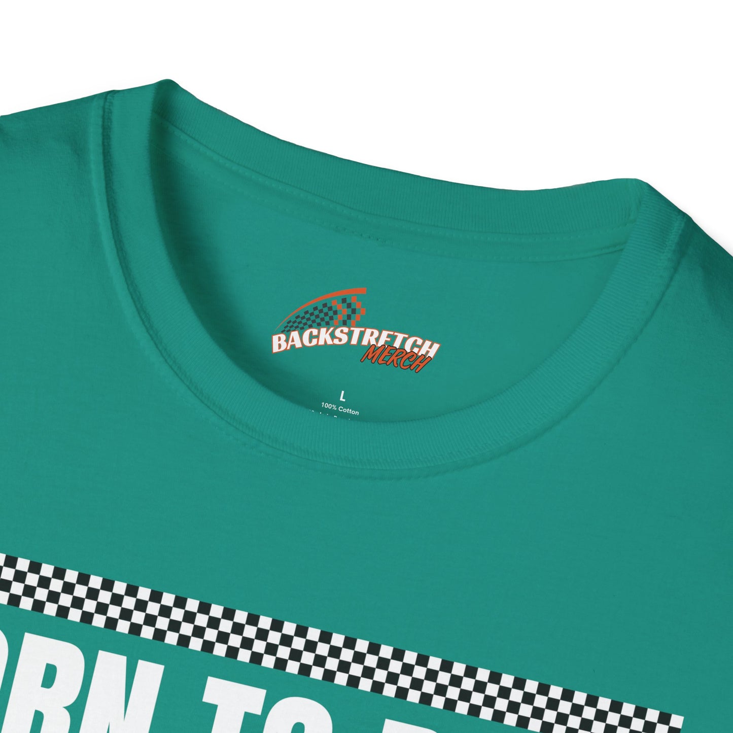 Born to Race Forced to Work (Motorcycle) Unisex Softstyle T-Shirt - Perfect for Racing Enthusiasts