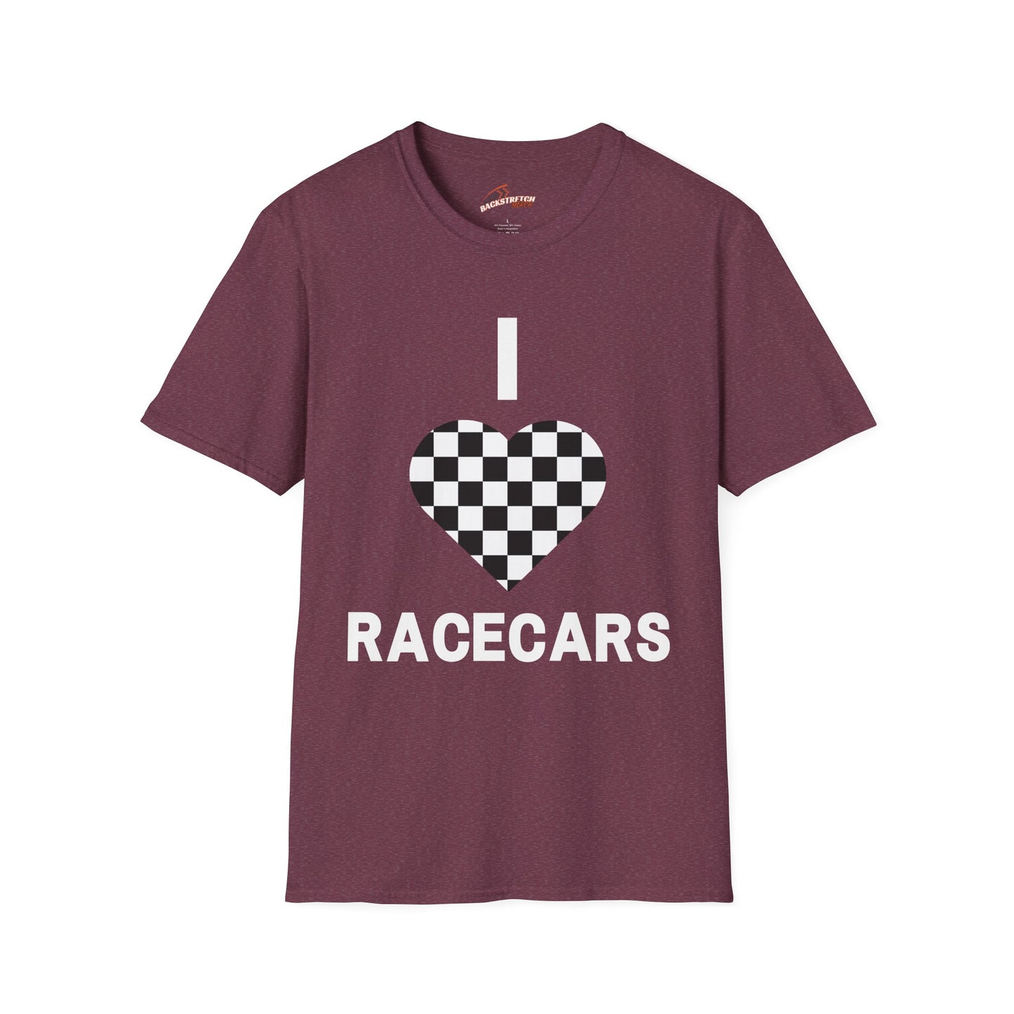 I Love Racecars Unisex Softstyle T-Shirt