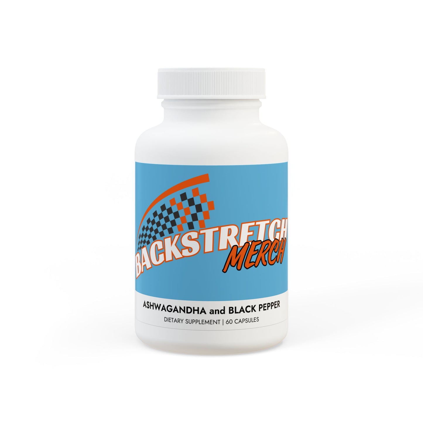 Backstretch Merch's Ashwagandha and Black Pepper Supplement (60 capsules)