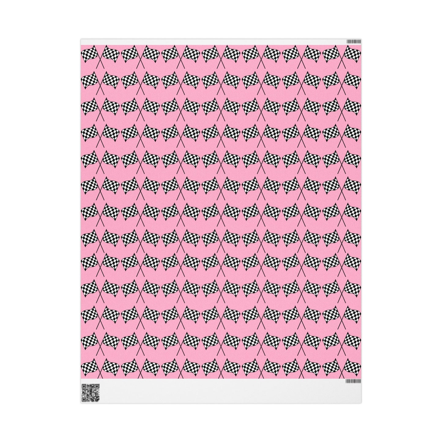 Copy of Checkered Flag Wrapping Paper — Racing Gift Wrap (PINK)