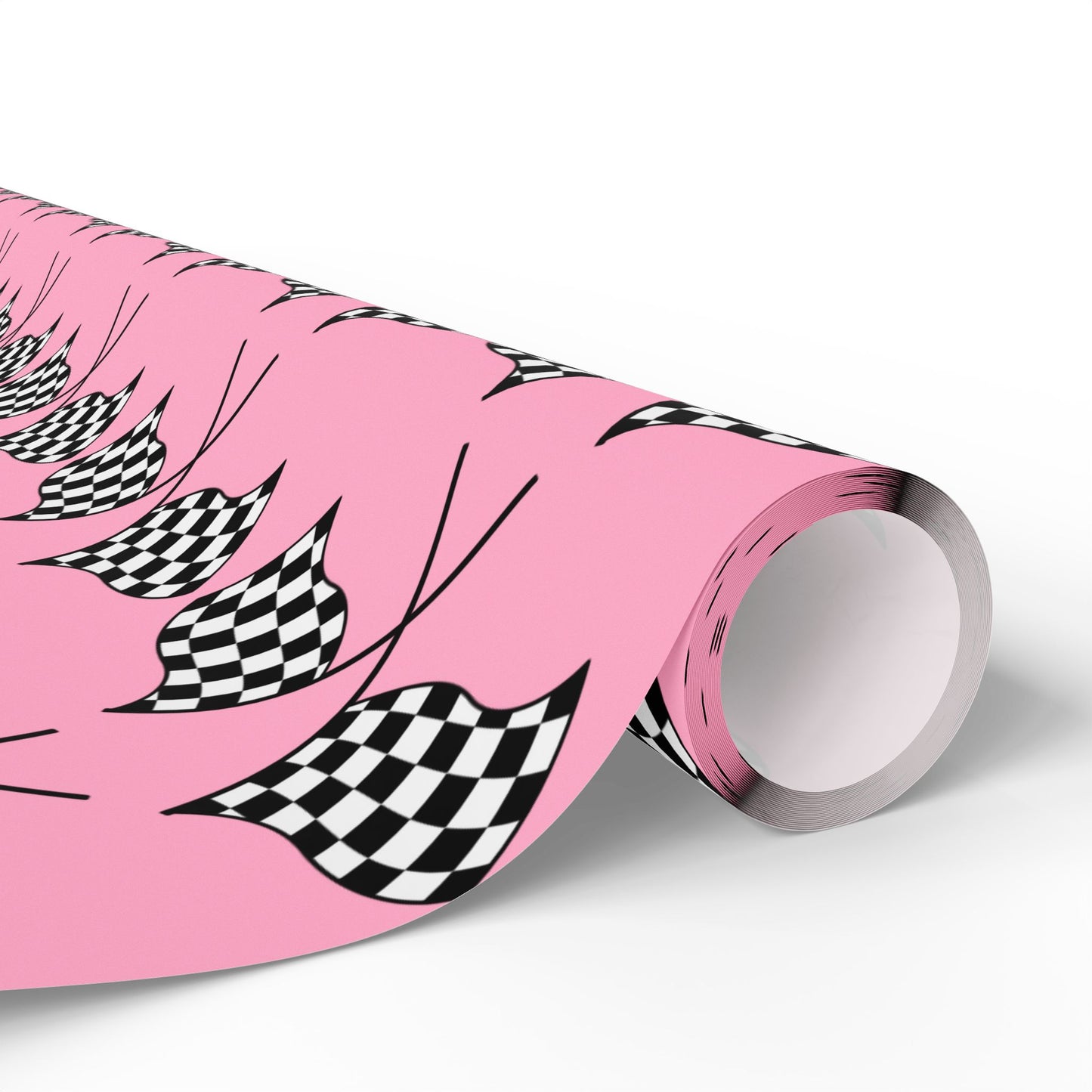 Copy of Checkered Flag Wrapping Paper — Racing Gift Wrap (PINK)