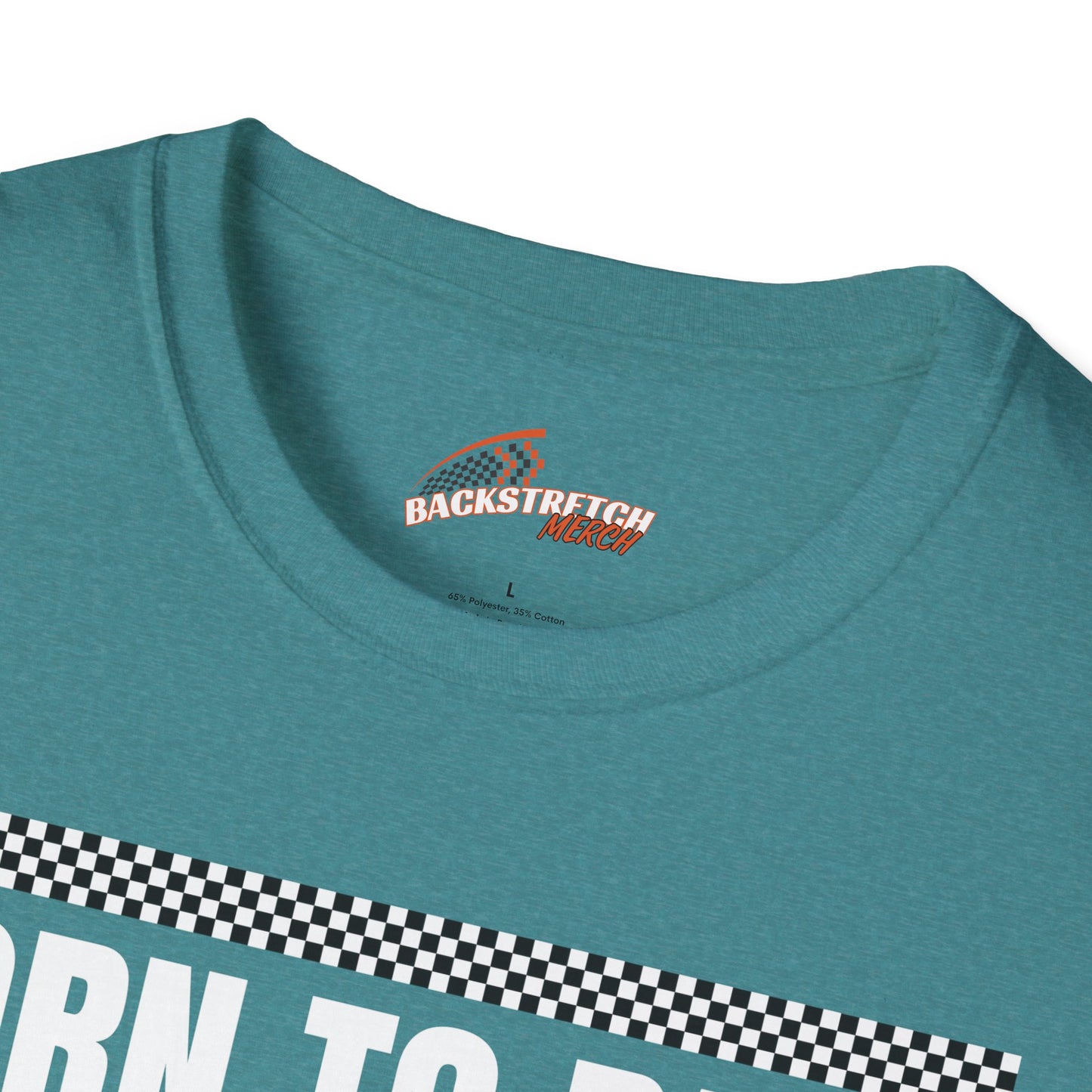 Born to Race Forced to Work (Rally Car) Unisex Softstyle T-Shirt - Perfect for Racing Enthusiasts