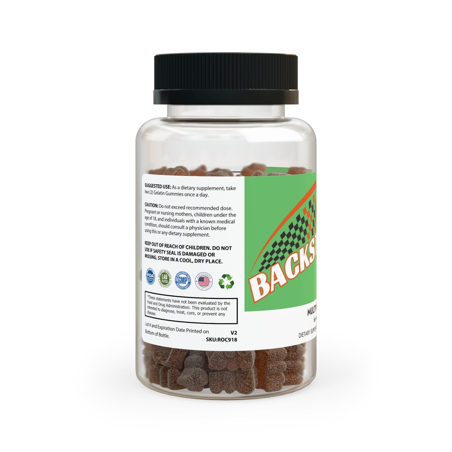 Backstretch Merch's Multivitamin Gummies for Adults (60 Gummies)