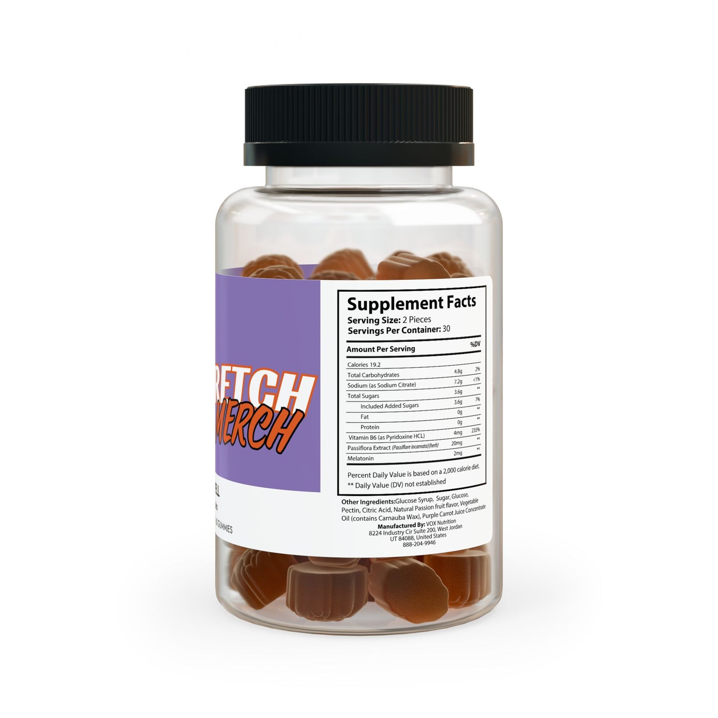 Backstretch Merch's Sleep Well Gummies (60 Gummies)