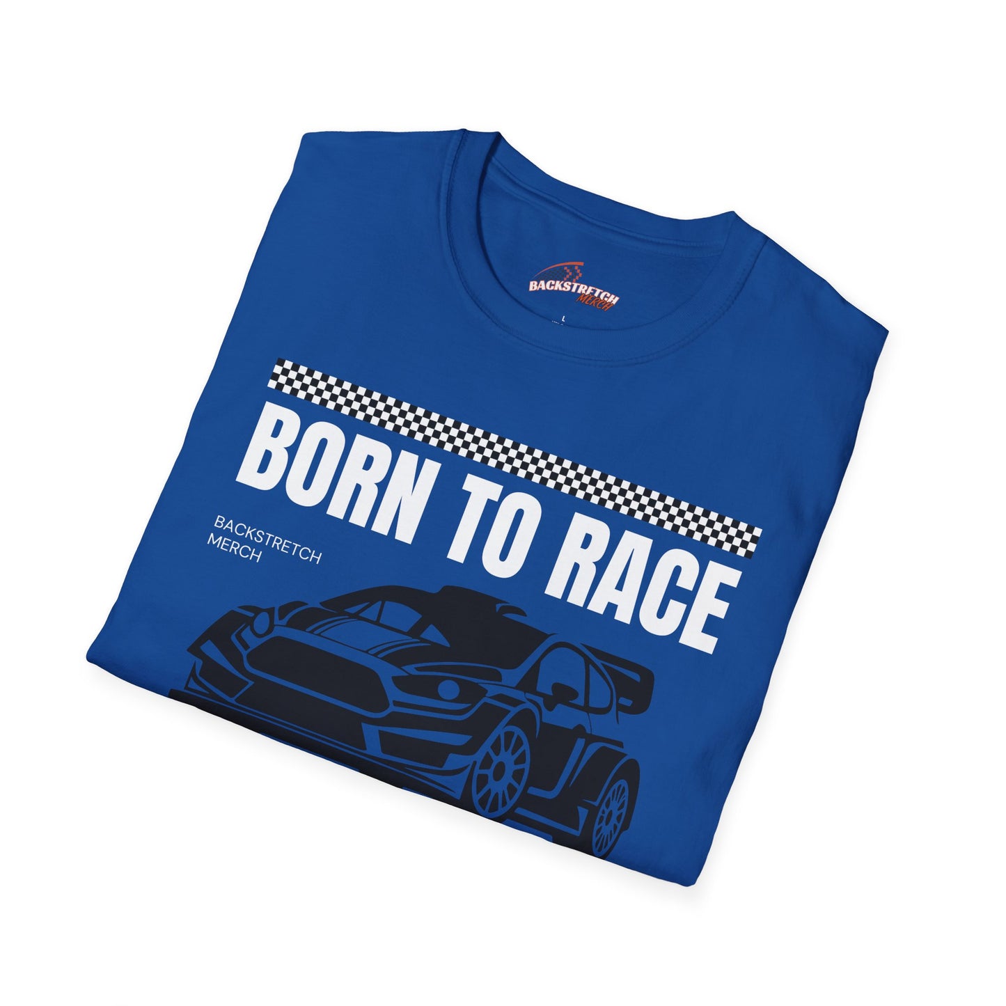 Born to Race Forced to Work (Rally Car) Unisex Softstyle T-Shirt - Perfect for Racing Enthusiasts