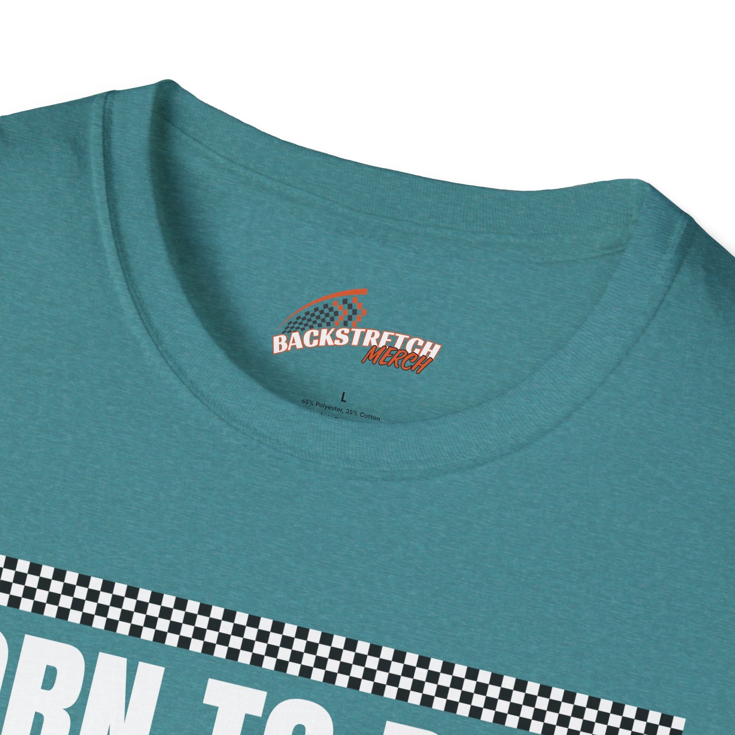 Born to Race Forced to Work (Motorcycle) Unisex Softstyle T-Shirt - Perfect for Racing Enthusiasts