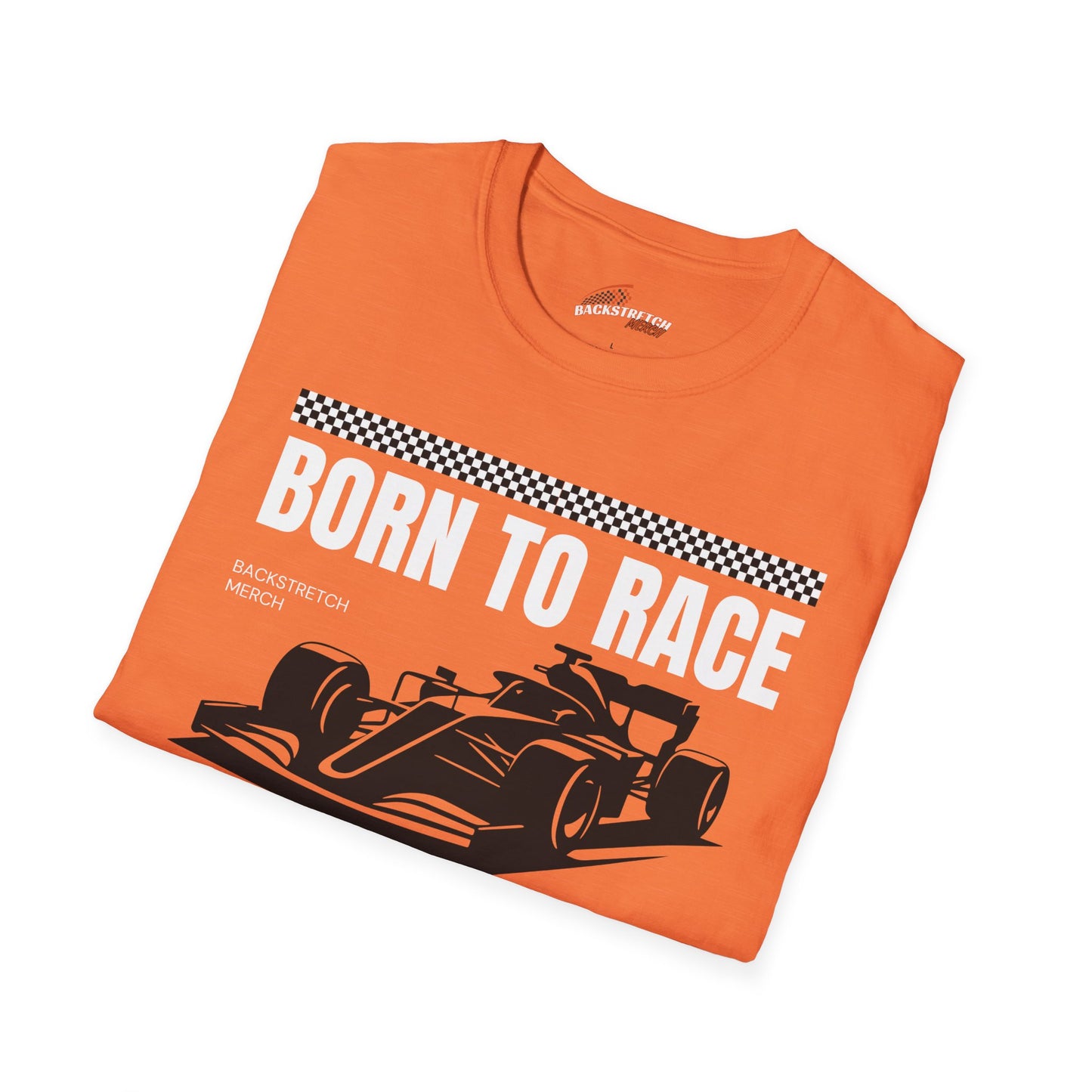 Born to Race Forced to Work (Open Wheel Car) Unisex Softstyle T-Shirt - Perfect for Racing Enthusiasts