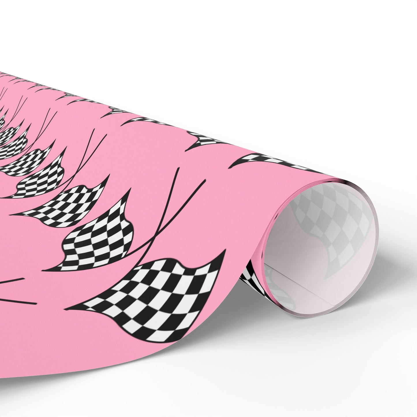 Copy of Checkered Flag Wrapping Paper — Racing Gift Wrap (PINK)