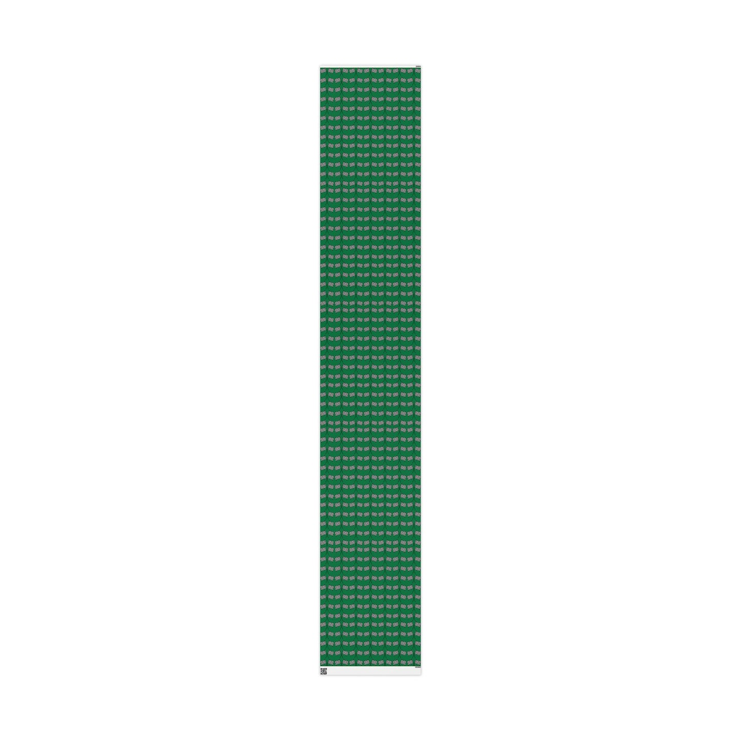 Checkered Flag Wrapping Paper — Racing Gift Wrap (GREEN)